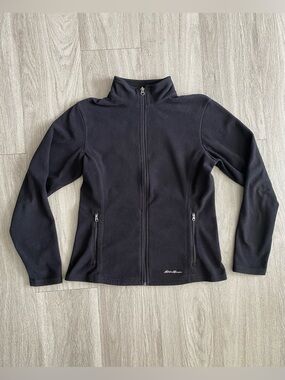 Eddie Bauer Women's Black Full-Zip Fleece Jacket Size XS